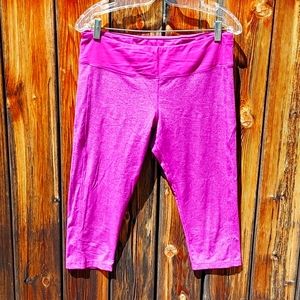 Purple Capri yoga pants